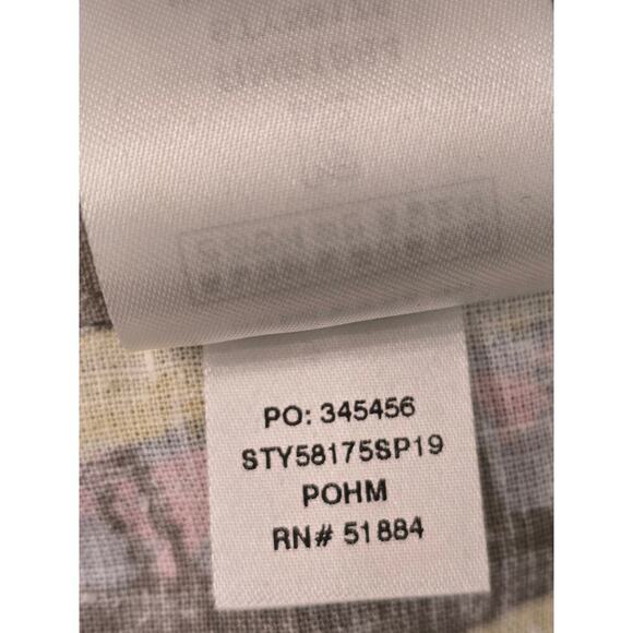 Patagonia Women's Shorts Green Garden Island Palms Tie Front Hemp Tencel size S - Picture 8 of 8